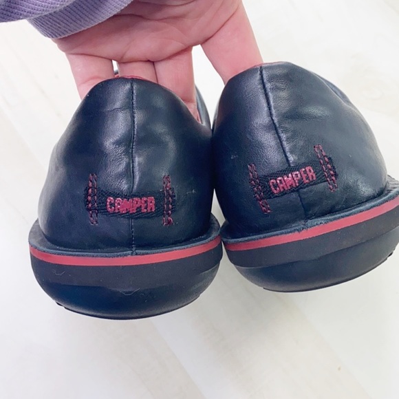 Sold Camper Beetle 18648 Mens Black Red Leather - Picture 5 of 14